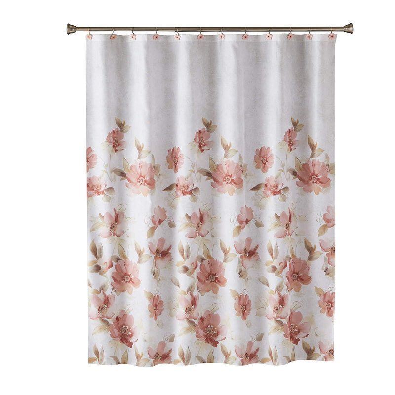 SKL Home by Saturday Knight Ltd. SKL Home by Saturday Knight Misty Floral, Pink/Multicolored Shower Curtain - NewNest Australia