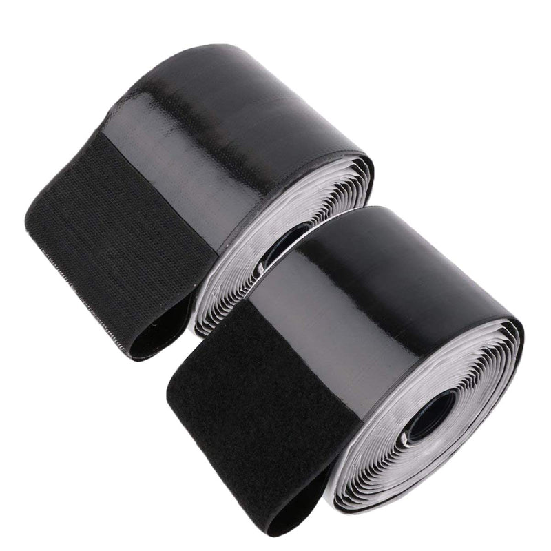 Self Adhesive Long Hook and Loop Strips with Adhesive Tape Nylon Fabric Fastener Fastener Sticky for Couch Cushions, Guitar Pedal, Cable Management and Crafts Projects 11CM (4.3 Inch) Wide 2M - NewNest Australia