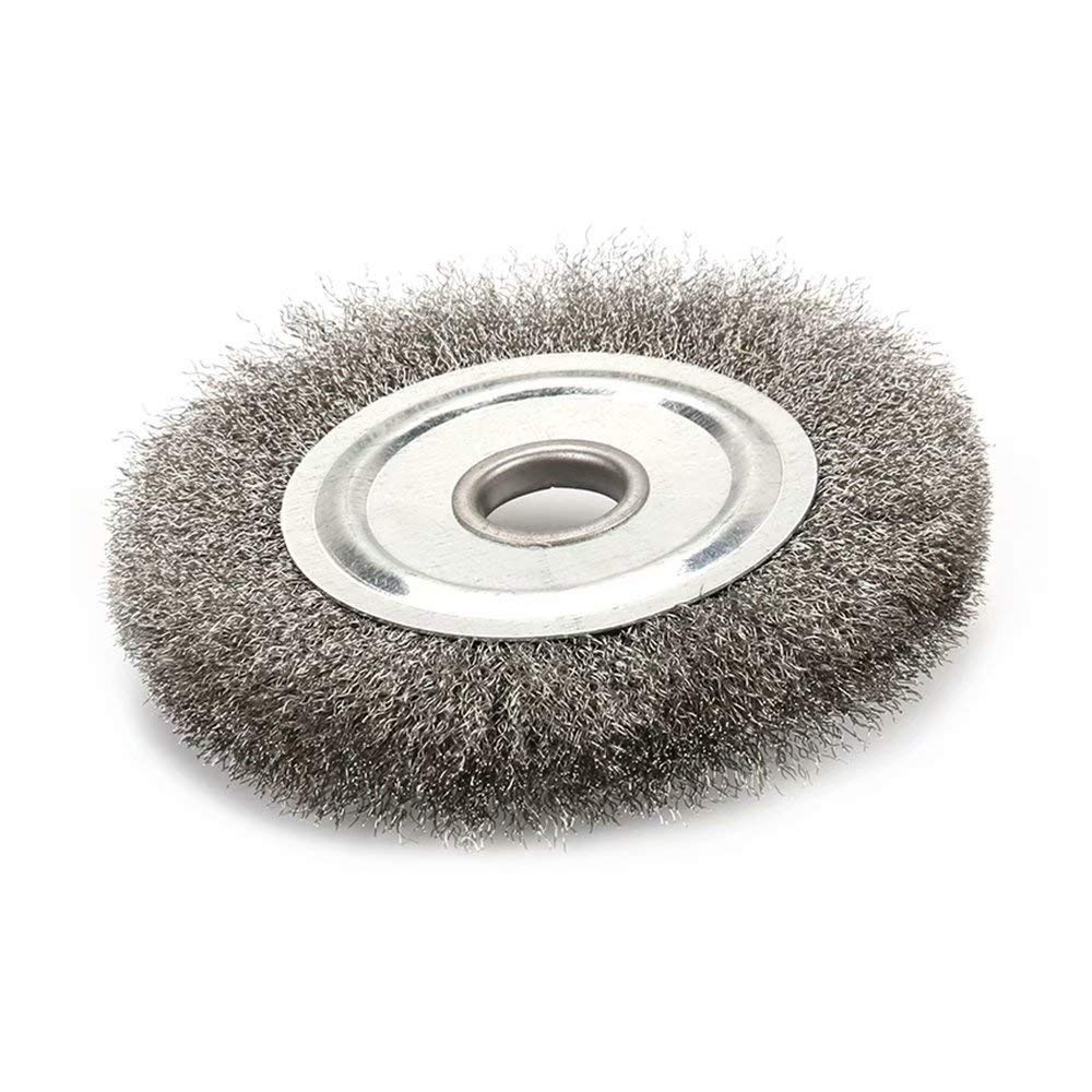 4 Inch Stainless Steel Wire Crimped Wheel Brush with 5/8" Bore for Angle Grinder Derusting Cleaning and Surface Polishing 1Pc 4"100mm 1Pc - NewNest Australia