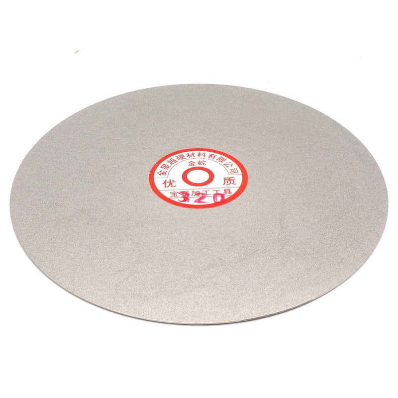 Rannb Flat Lap Wheel 320 Grit 8-inch Outer Dia Diamond Coated Grinding Polishing Disc 8-inch 320 Grit - NewNest Australia