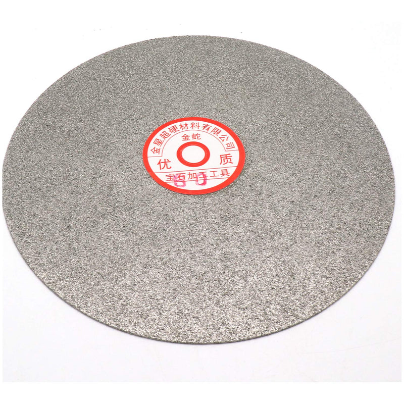Rannb 60 Grit 8-inch Outside Dia Jewelry Polishing Tool Diamond Coated Flat Lap Disk Grinding Polishing Wheel 8-inch 60 Grit - NewNest Australia