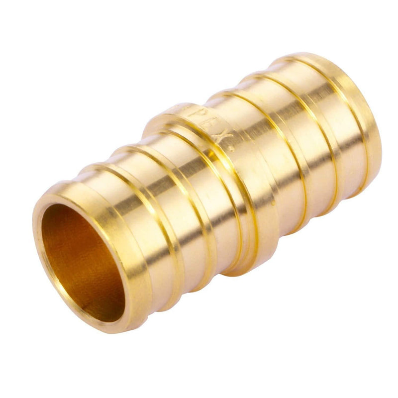 Litorange 3/4 inch Straight Coupling PEX 3/4" (pack of 8) Lead Free Brass Barb Crimp Pipe Fitting/Fittings Straight 8 PCS - NewNest Australia