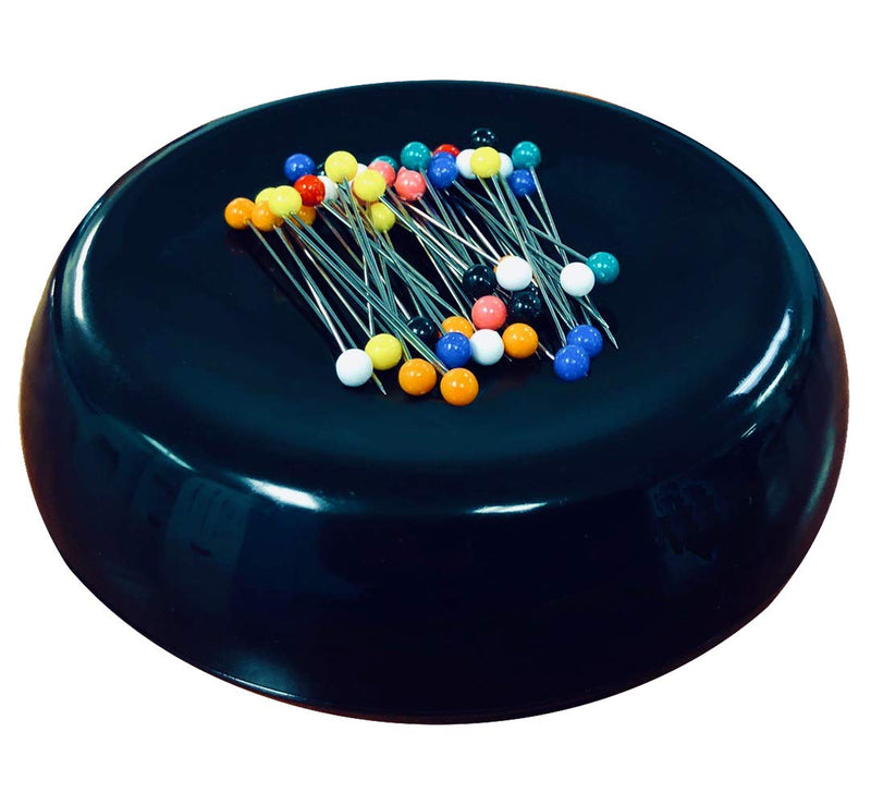 Grabbit Magnetic Sewing Pincushion with 50 Plastic Head Pins, Black - NewNest Australia