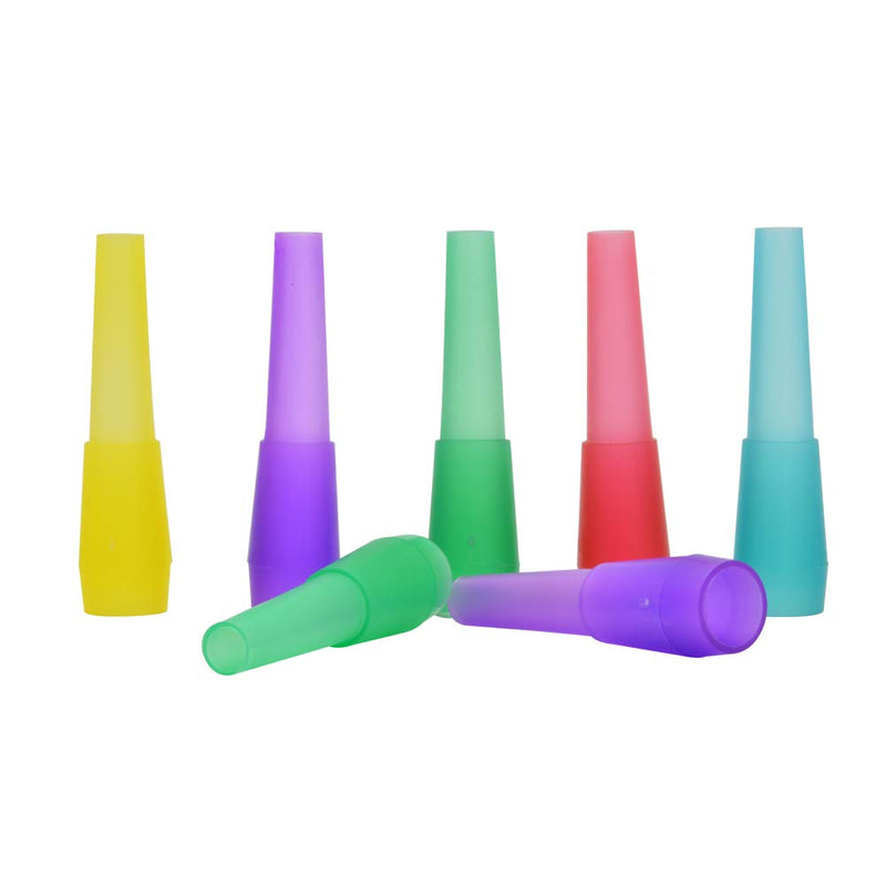 Hookah Tips Disposable Hookah Mouth Tip Individual Wrapped Mixed Colors Male Hookah Hose Mouth Pieces Fit for Most Hookah Mouthpiece Handles Made of BPA-Free Plastic - No Burrs (Pack of 100 Tips-C) - NewNest Australia