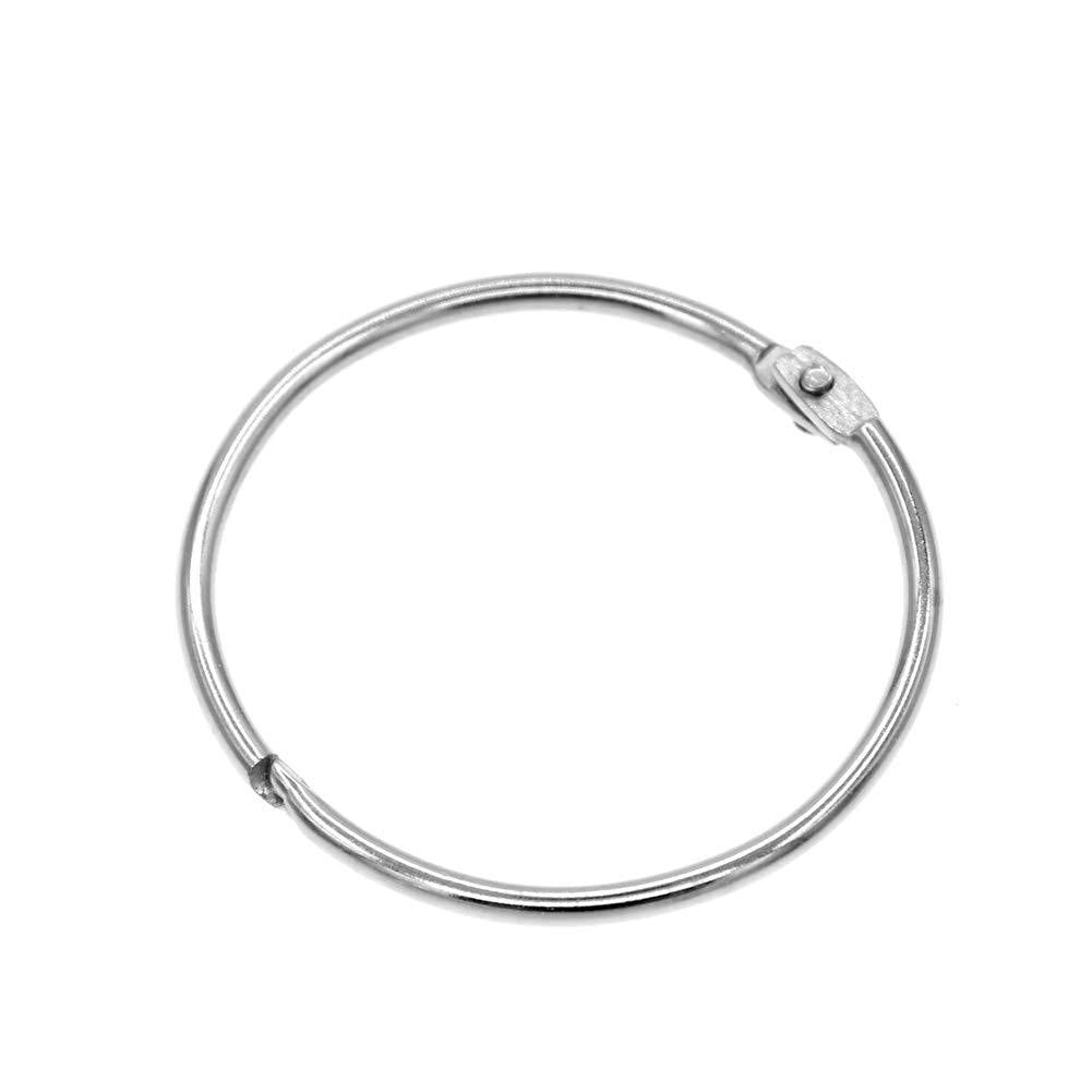 Coideal Metal Circular Shower Curtain Ring, Easy to Open and Close, 20 Pack Silver 2 Inch Diameter Drape Ring Loops for Bathroom, Home Decoration, Movable Clasp Suitable for Fixed Pole (50 mm) 50 mm - NewNest Australia