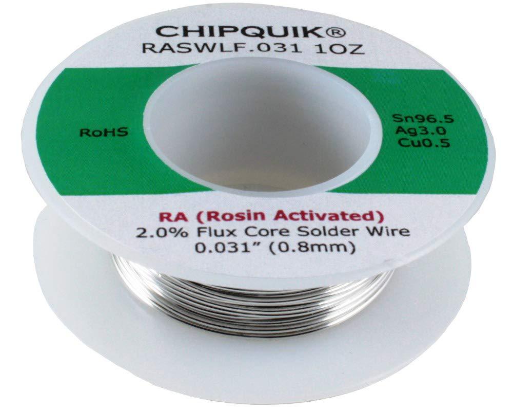 LF Solder Wire 96.5/3/0.5 Tin/Silver/Copper Rosin Activated .031 1oz - NewNest Australia