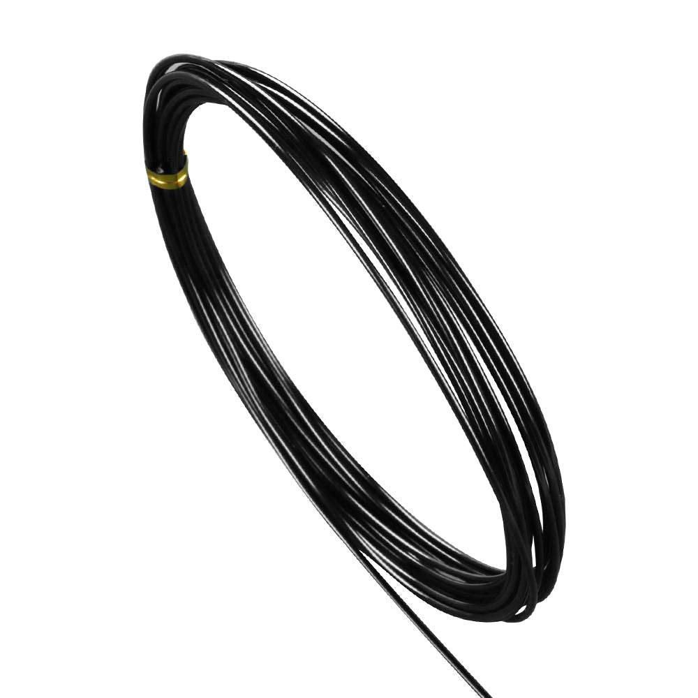 16.4 Feet Black Aluminum Craft Wire 1.5 mm Thickness Bendable Metal Craft Wire for DIY Crafts Making 16.4 Feet Black 1.5mm - NewNest Australia