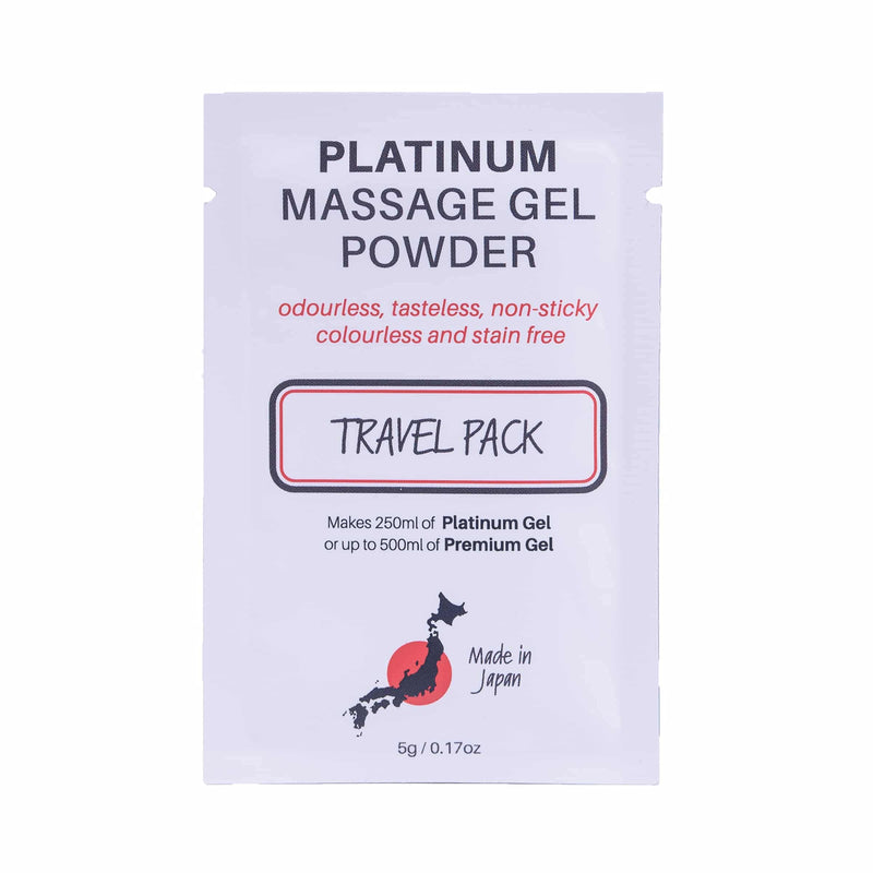 Premium Nuru Massage Gel Powder | 5g Travel Sachet Makes 500ml/ 16.9 fl oz | Made in Japan Paraben & Glycerine Free Pack of 1 - NewNest Australia