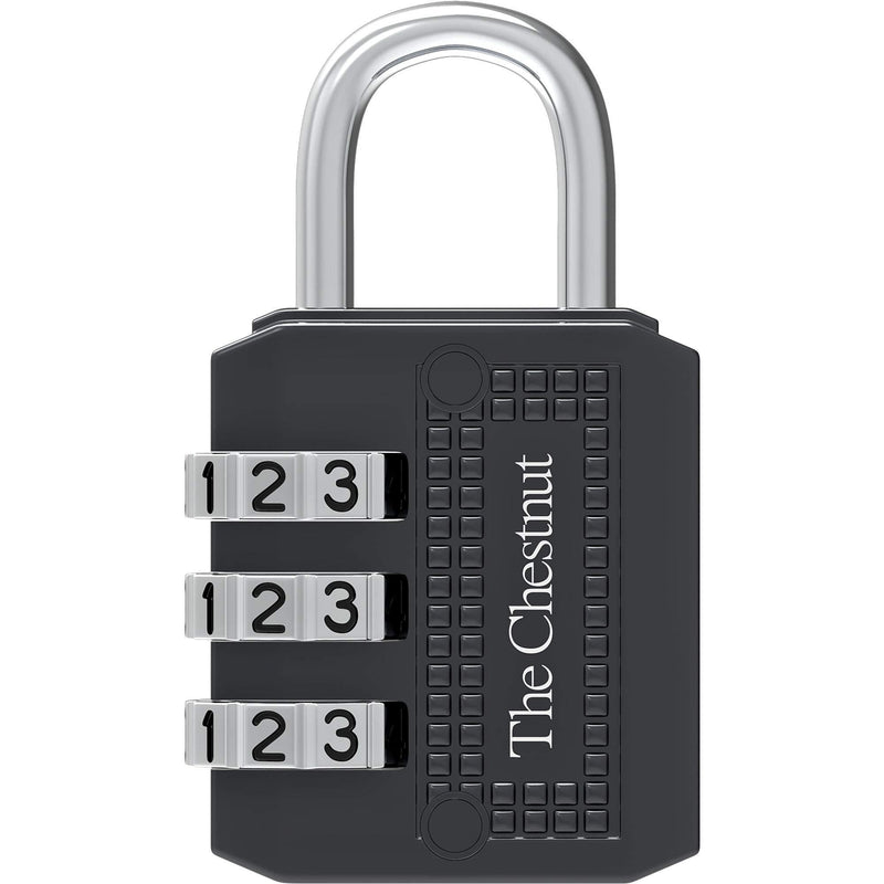 Padlock with 3 Digit Combination - Outdoor Weatherproof Combination Lock - Keyless Resettable Combo - for Luggage, Fence, Travel, Gate, Door, School, Gym, Sports, Toolbox, Case, Employee Lockers, Hasp 1 - NewNest Australia