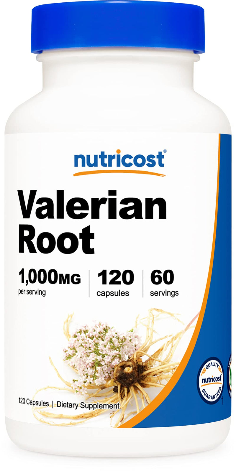 Nutricost Valerian Root Capsules (1000mg Per Serving) 120 Capsules - 4,000mg Equivalent Per Serving (4:1 Extract), Vegetarian Caps, Gluten Free, Non-GMO - NewNest Australia