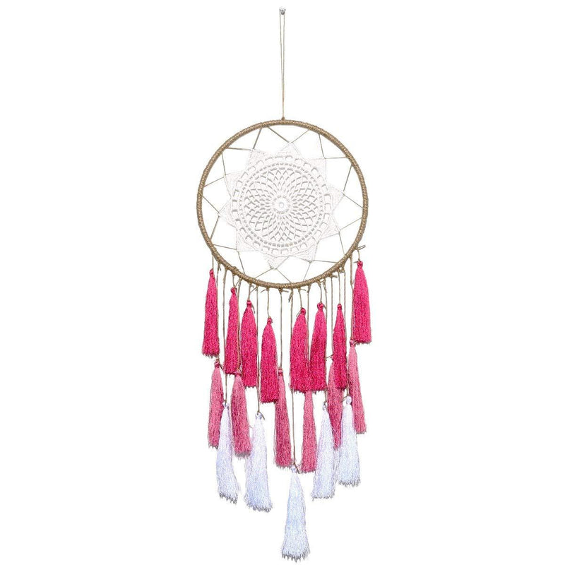 NewNest Australia - rockcloud 24 inches Dream Catchers Handmade Tassel Wall Decoration Weeding Party Decor Ornament Craft, Pink 