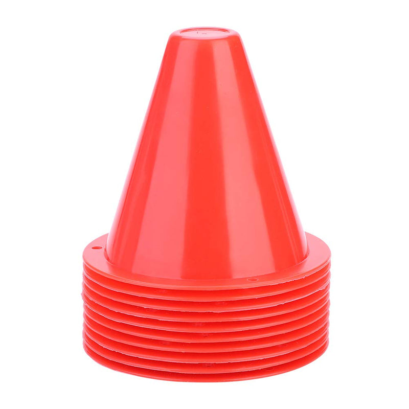 Alomejor 10pcs Football Cones Training Traffic Cones for Training Football Red - NewNest Australia