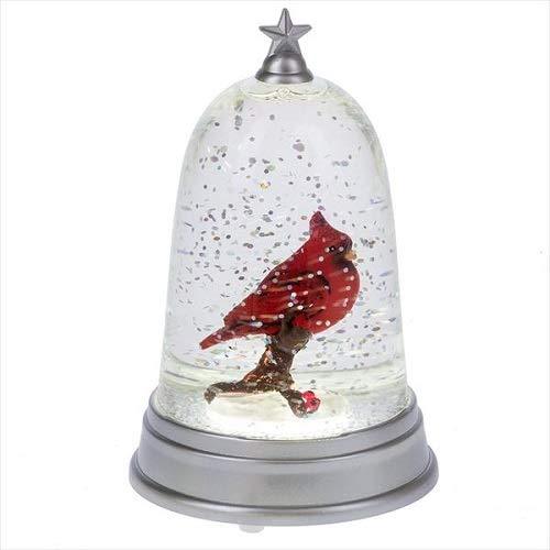 NewNest Australia - Midwest of Cannon Falls Lighted LED Cardinal in Cloche Mini Shimmer (156707) 