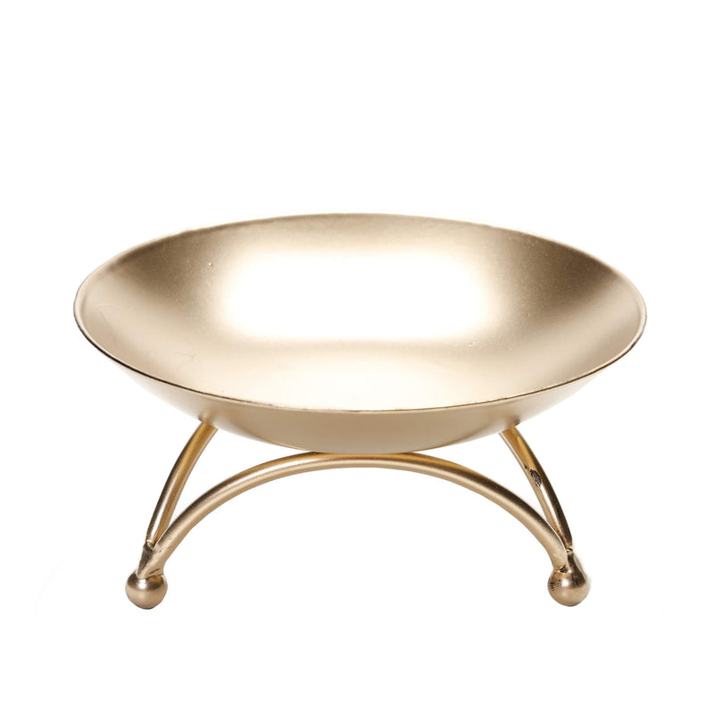 NewNest Australia - Hosley 6 Inch Gold Pillar Candle Holder, Mid Century Modern Farmhouse Ideal for Wedding Trinkets Party Favor Reki Meditation. W5 6'' diameter 