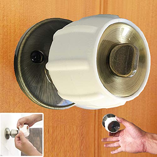 Enjoy Cover - Silicone Door knob Grips Nonslip Arthritis & Senior Living Aids Fits All Door Knob Universal Size 4 Pack White - NewNest Australia