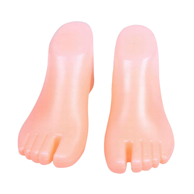 1 Pair Plastic Foot Model Tools Shoes Support for Ankle-High Shoes Display (Fleshtone) Fleshtone - NewNest Australia