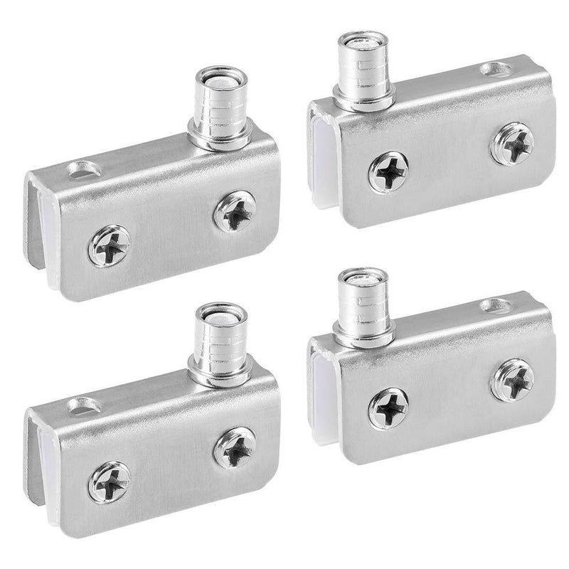 uxcell Adjustable Glass Door Hinges Clamp，Stainless Steel Cabinet Pivot Hinge Clip for 5-8mm Thickness Glass, 2 Pair - NewNest Australia