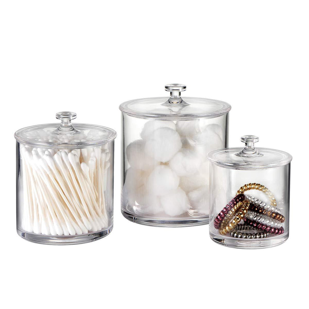 Premium Quality Clear Plastic Apothecary Jars | Set of 3 - NewNest Australia