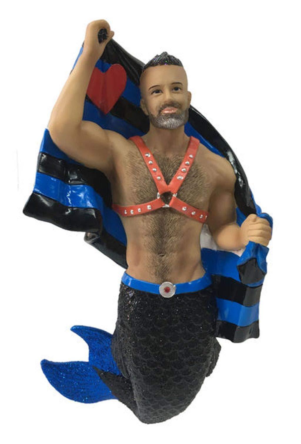 NewNest Australia - December Diamonds Merman Ornament - Leather Pride 