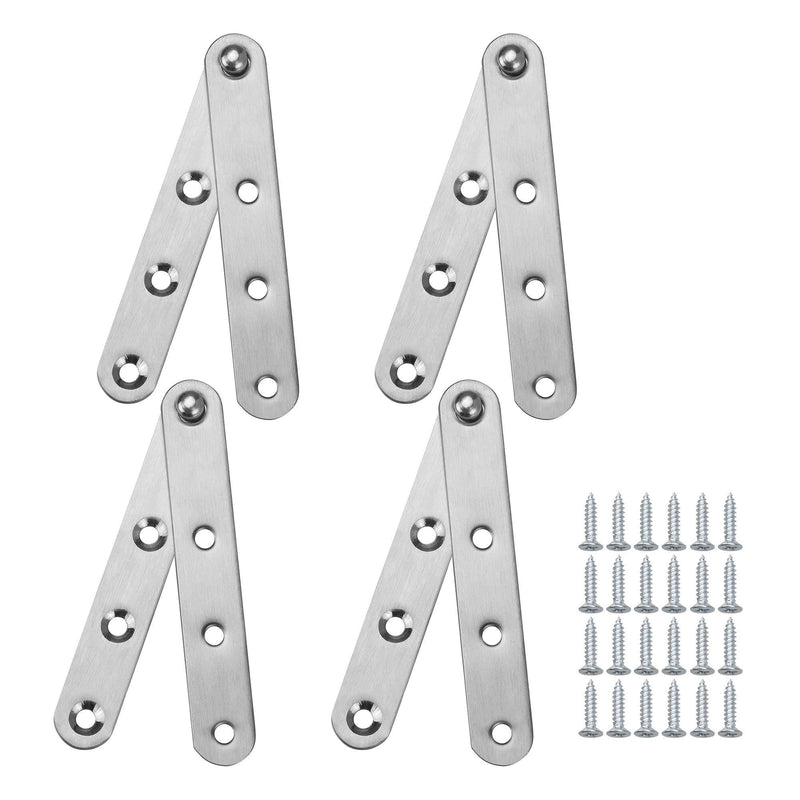 Bluecell 4 Sets 360 Degree 4 Inches Stainless Steel Door Pivot Hinge with Screws (4IN) 4IN - NewNest Australia