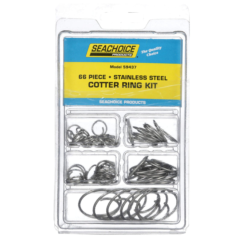 Seachoice 59437 Stainless Steel Cotter Ring Kit, 66 Piece, All Popular Sizes - NewNest Australia