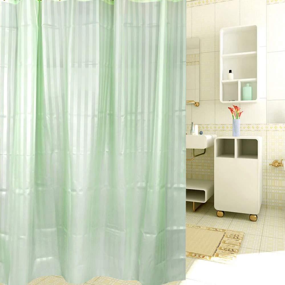 HeyToo Quality Waterproof Fabric Shower Curtain with Hooks 72" x 72" for Bathroom and Bathtubs Green - NewNest Australia