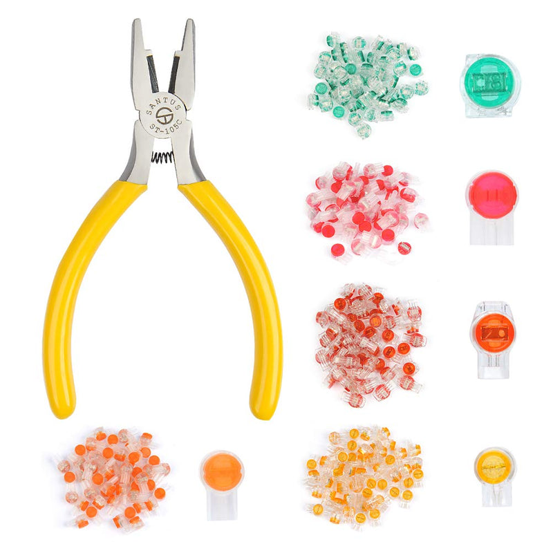 BUYGOO 250 Pcs Data Phone Wire Butt Splice 2/3/T Ports UY/UY2/UR/UR2/UG Crimp Terminal Connectors Assortment Kit - with Connector Crimping Pliers - NewNest Australia