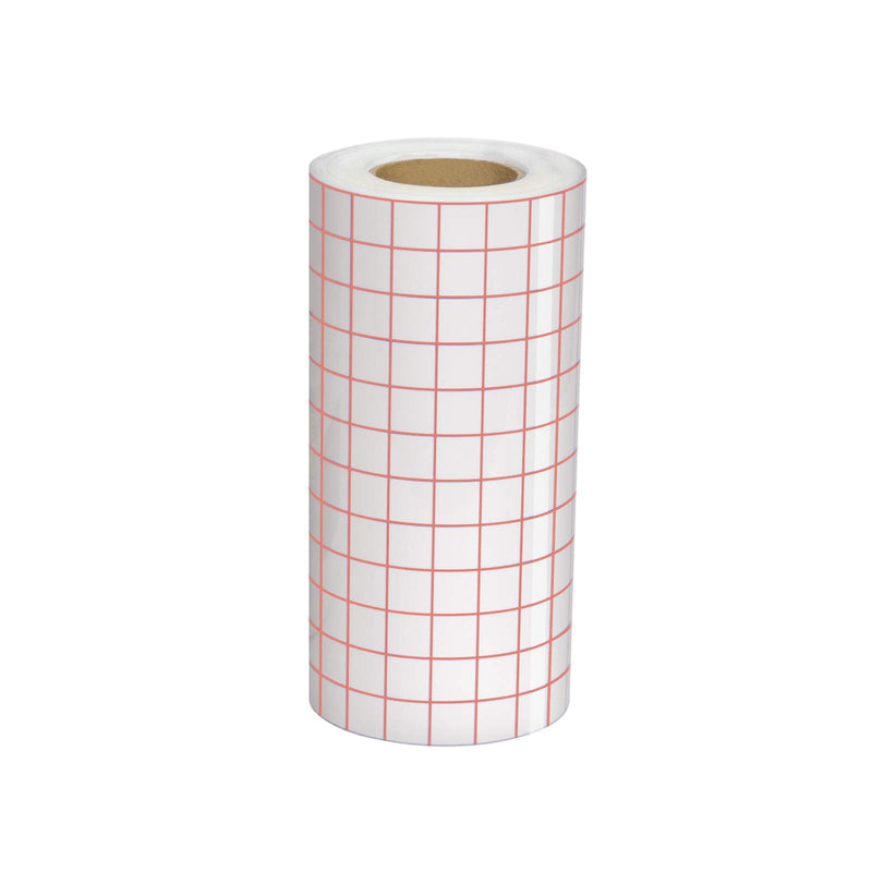 Clear Vinyl Transfer Paper Tape Roll 6" x 50 Feet Clear w/Red Alignment Grid - Application Transfer Tape Perfect for Self Adhesive Vinyl for Signs Stickers Decals Walls Doors & Windows 06in x 50ft - NewNest Australia