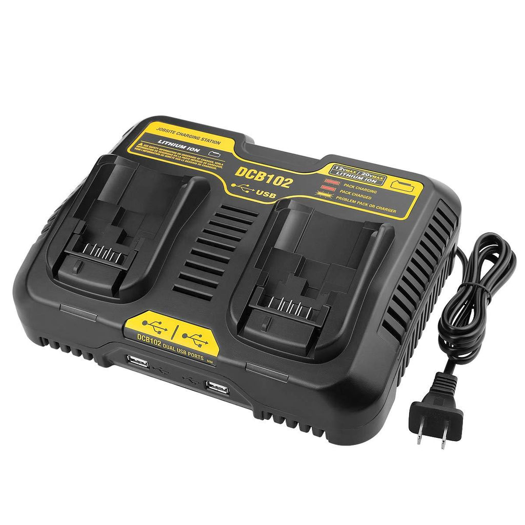 Powilling DCB102BP Replacement Charger for DeWalt DCB102BP 20-volt MAX Jobsite Charging Station - NewNest Australia