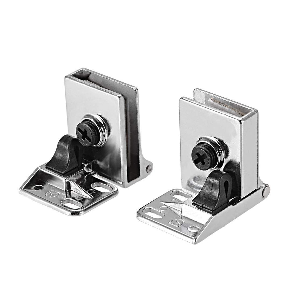 uxcell uxcell 1Pair Glass Door Cupboard Showcase Cabinet Door Hinge Glass Clamp, Zinc Alloy, for 3-5mm Thickness - NewNest Australia