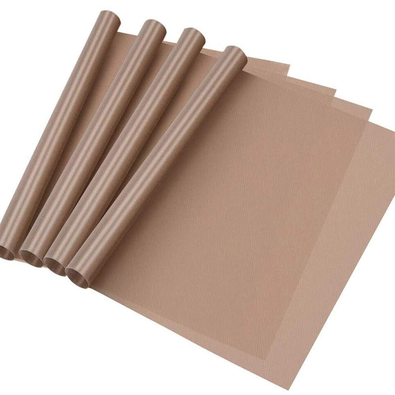 Selizo 4 Pack Teflon Sheet for Heat Press, Non-Stick Craft Mat, Teflon Heat Transfer Press Sheet for T Shirt Press Machine (12" x 16") - NewNest Australia