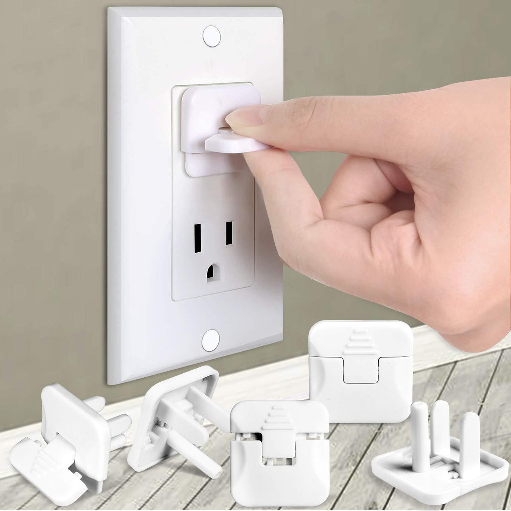 Outlet Covers Babepai 38-Pack White Child Proof Electrical Protector Safety Improved Baby Safety Plug Covers A-White 38Pack - NewNest Australia