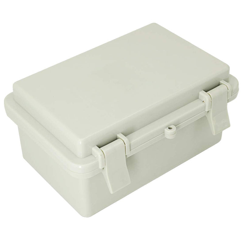 LMiEtool Junction Box, ABS Plastic, IP65 Waterproof Dustproof Universal Electrical Enclosure, Hinged Shell Outdoor and Indoor Usage Project Box, 5.9"x 3.9"x 2.8"(150x100x70mm), Grey 5.9" x 3.9" x 2.8" - NewNest Australia