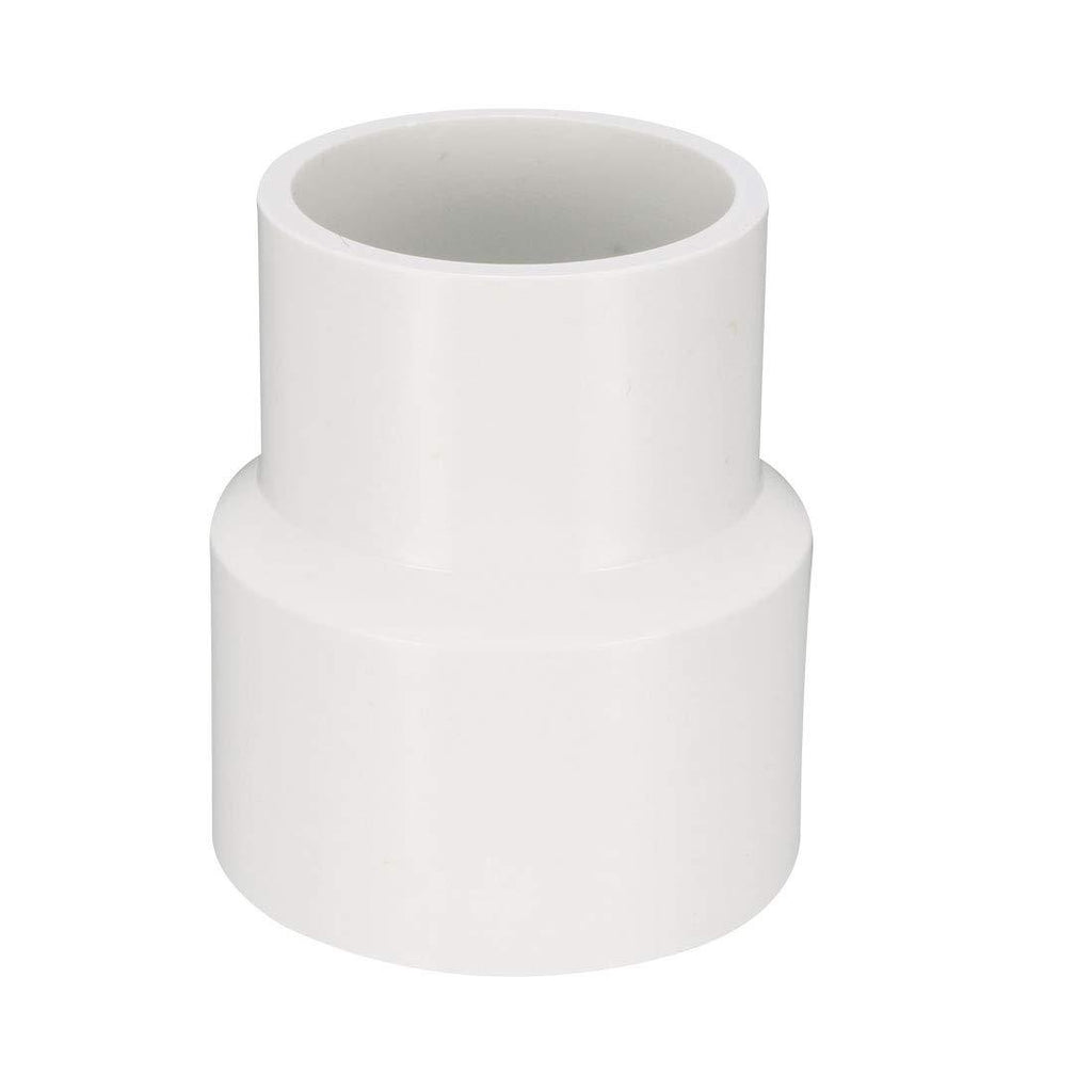 uxcell PVC DWV Reducing Coupling Pipe Fitting Schedule 40mm to 50mm Hub 2pcs - NewNest Australia
