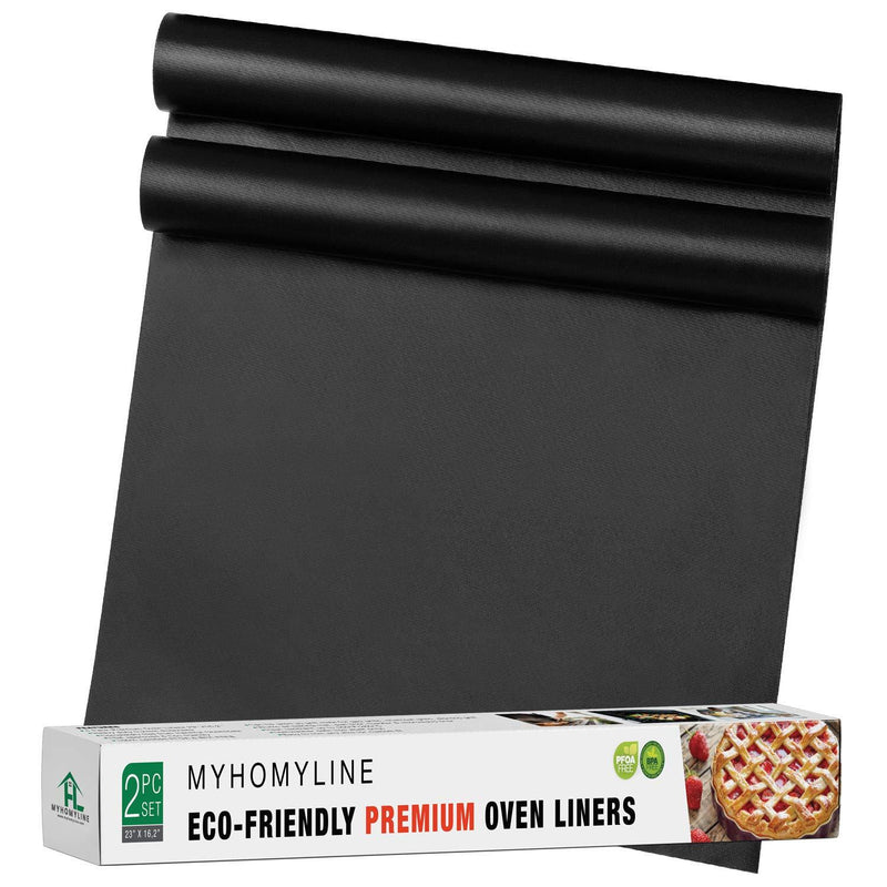 NewNest Australia - Oven Liners for Bottom of Gas Electric Oven (for bottom rack) - 2Х Large Non-stick teflon Oven Liners - Heavy Duty Reusable Oven Floor Protector Liner - Oven Bottom Mat 