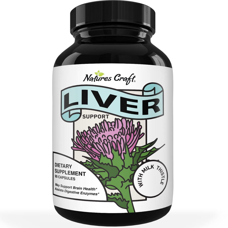 Liver Supplements with Milk Thistle - Artichoke - Dandelion Root Support Healthy Liver Function for Men and Women Natural Detox Cleanse Capsules Boost Immune System Relief (90 Count) - NewNest Australia