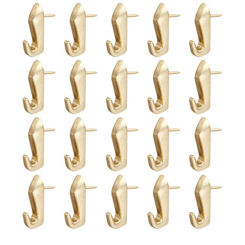 NewNest Australia - ROOS 20 Pieces High-Heeled Shoes Shape Pushpin Hooks Zinc Alloy Push Pin Hanger Hooks Gold 