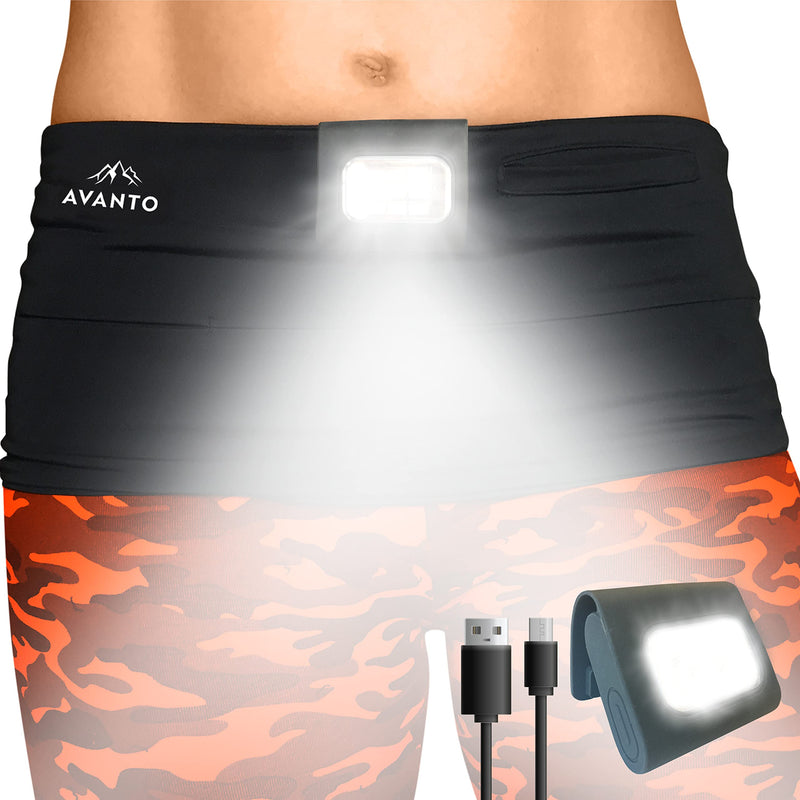 AVANTO Clip On Running Light Original Classic, Addon to Reflective Running Gear for Runners, USB Rechargeable LED Light, Small and Lighweight, Running Lights for Runners and Joggers 1 pack - NewNest Australia