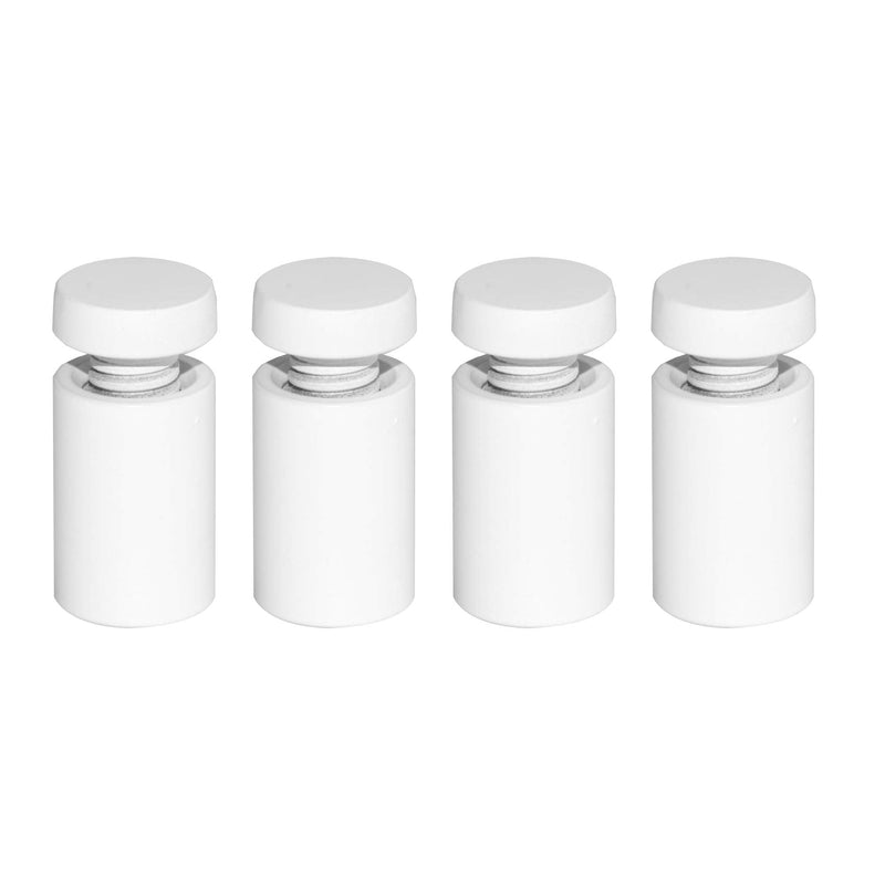 malleable,Sign Standoff 1/2" x 3/4",White Aluminum, for Acrylic,Glass,PVC,Glass Panel,Wood,Pack of 4 1/2" X 3/4" White - NewNest Australia