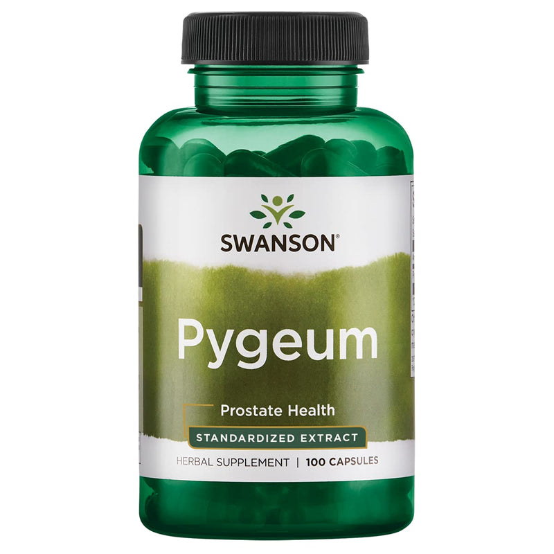 Swanson Pygeum - Herbal Supplement Promoting Male Prostate Health, Bladder, and Urinary Tract Health Support - Mens Health Supplement - (100 Capsules, 125mg Each) 1 - NewNest Australia