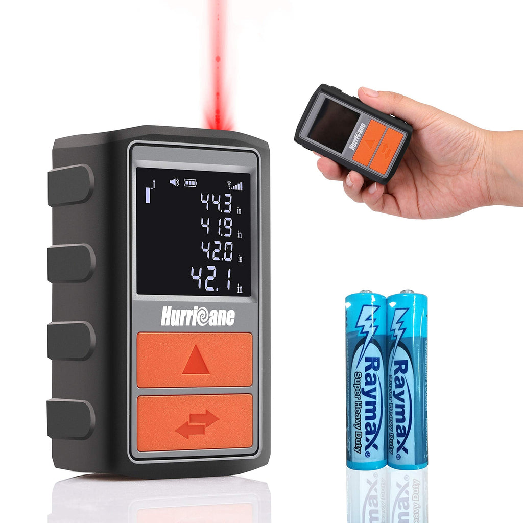 Hurricane Pocket Digital Laser Measure 95Ft M/In/Ft Mute Laser Distance Meter with 2 Battery Included,Backlit LCD Display - NewNest Australia