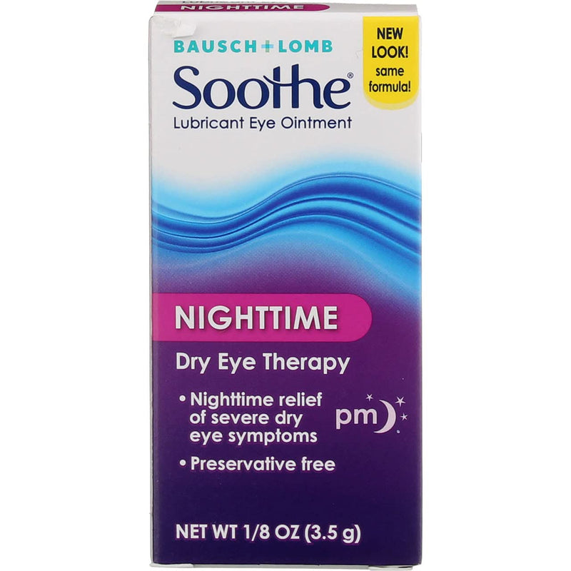 Bausch + Lomb Soothe Lubricant Eye Ointment Night Time - 0.13 oz, Pack of 6 - NewNest Australia