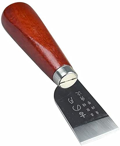 DUJISO Leather Knife Cutting Knife Edging Knife with Wooden Handle Leather Working Knife for DIY Leathercraft Cutting - NewNest Australia