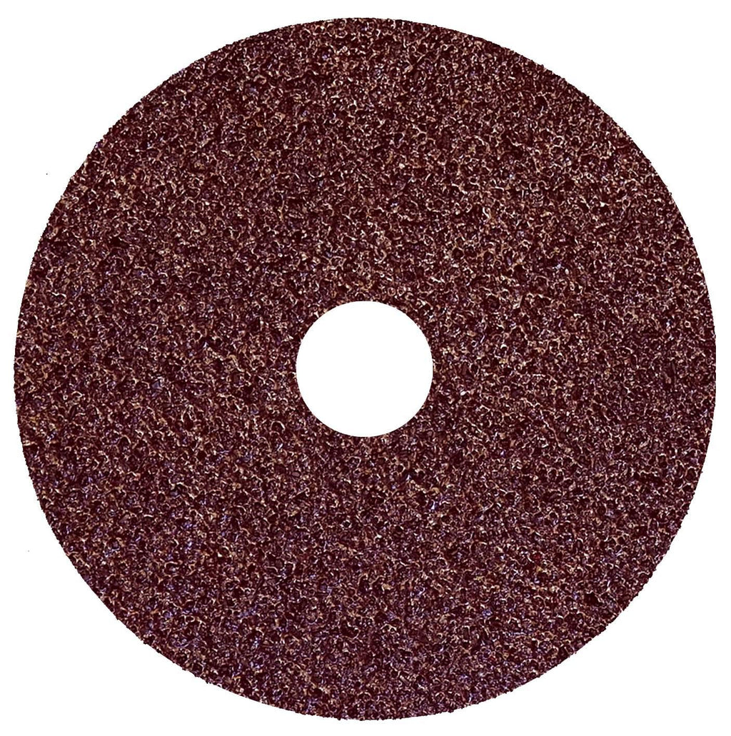 Weiler 59571 Wolverine Aluminum Oxide Resin Fiber Sanding & Grinding Disc, 4-1/2" Diameter, 24 Grit, 7/8" Arbor Hole (Pack of 25) - NewNest Australia