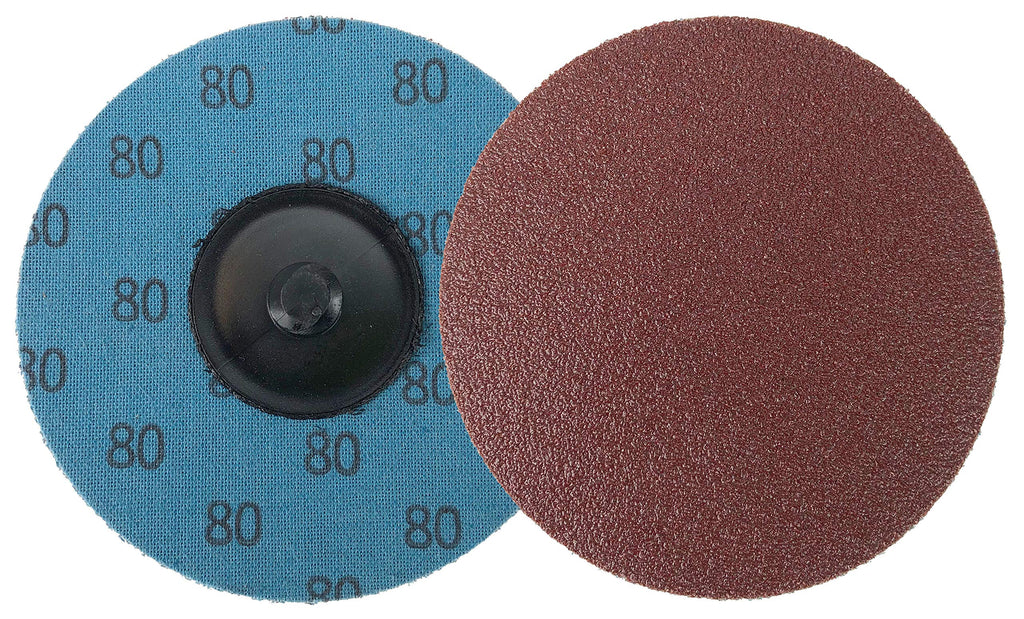 Weiler 60135 Aluminum Oxide Blending Disc, 3" Diameter, 80 Grit, Type R Hub Style Compatable with 3M Roloc, Made in The USA (Pack of 50) 3" Dia - NewNest Australia