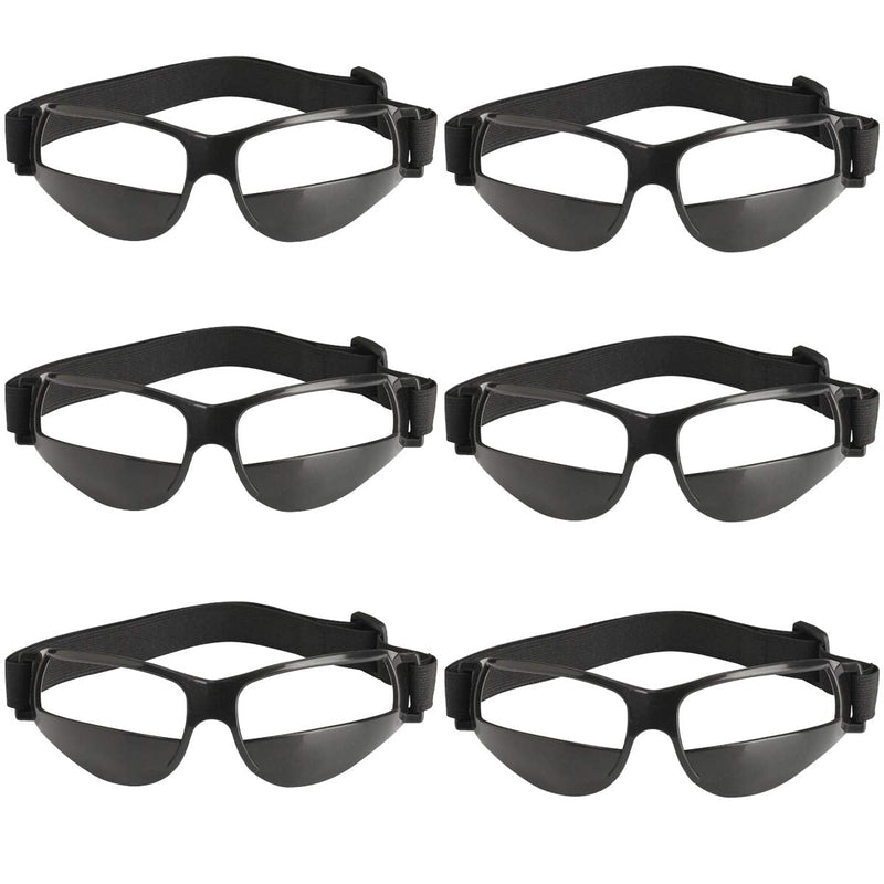 TEKCAM 6 Pack Basketball Dribble Goggles Basketball Training Aid Dribbling Glasses Specs Team Professional Sports Equipment for Youth Adult Teenagers Men Women (No Glass in Goggles) - NewNest Australia
