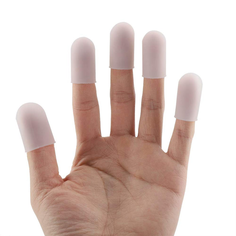 5pcs Silicone Finger Cots Thumbs Cover Protector Fingertip Cots Caps for Heat Cooking Baking Barbecue - NewNest Australia