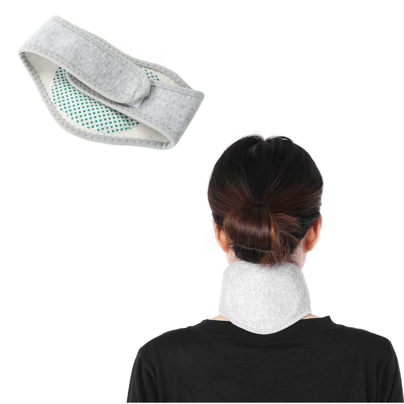 Salmue Neck Warmer with Tourmaline, Magnetic Health Therapy Self-Heating Deep Heat Infrared Neck Massager Cervical Spine Protection Spontaneous Heating Strap, Washable usable - NewNest Australia