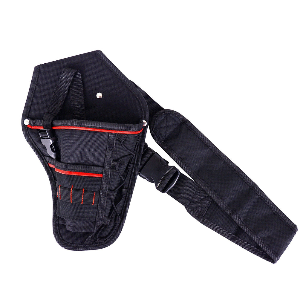 Wolfteeth Impact Drill Holster Driver Drill Holder Portable Wrist Bag Shoulder Bag With Detachable Strap Belt Electric Tool Pouch Bag for Screwdriver Wrench Hammer Most T Handle Drills Black 7415 - NewNest Australia