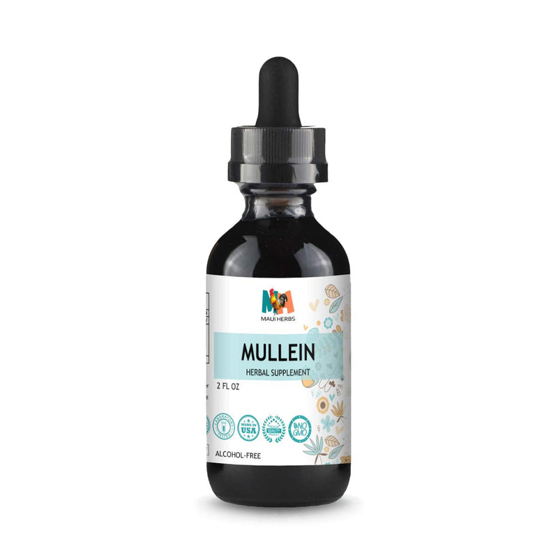 Maui Herbs Mullein Leaf Liquid Extract - Lung Detox & Respiratory Cleanse Drops - Digestive System, Natural Sleep Aid & Immune Support Tincture - Organic Lung Health Herbal Supplements, 2 fl oz. 2 Fl Oz (Pack of 1) - NewNest Australia